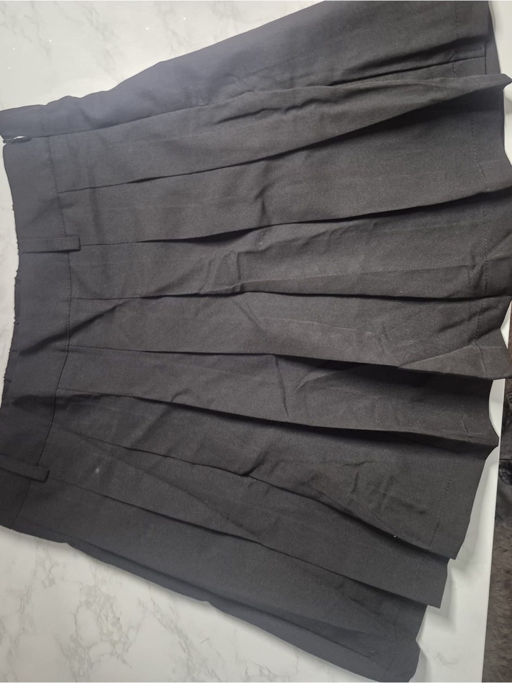 Classic Black Pleated Women's Skirt